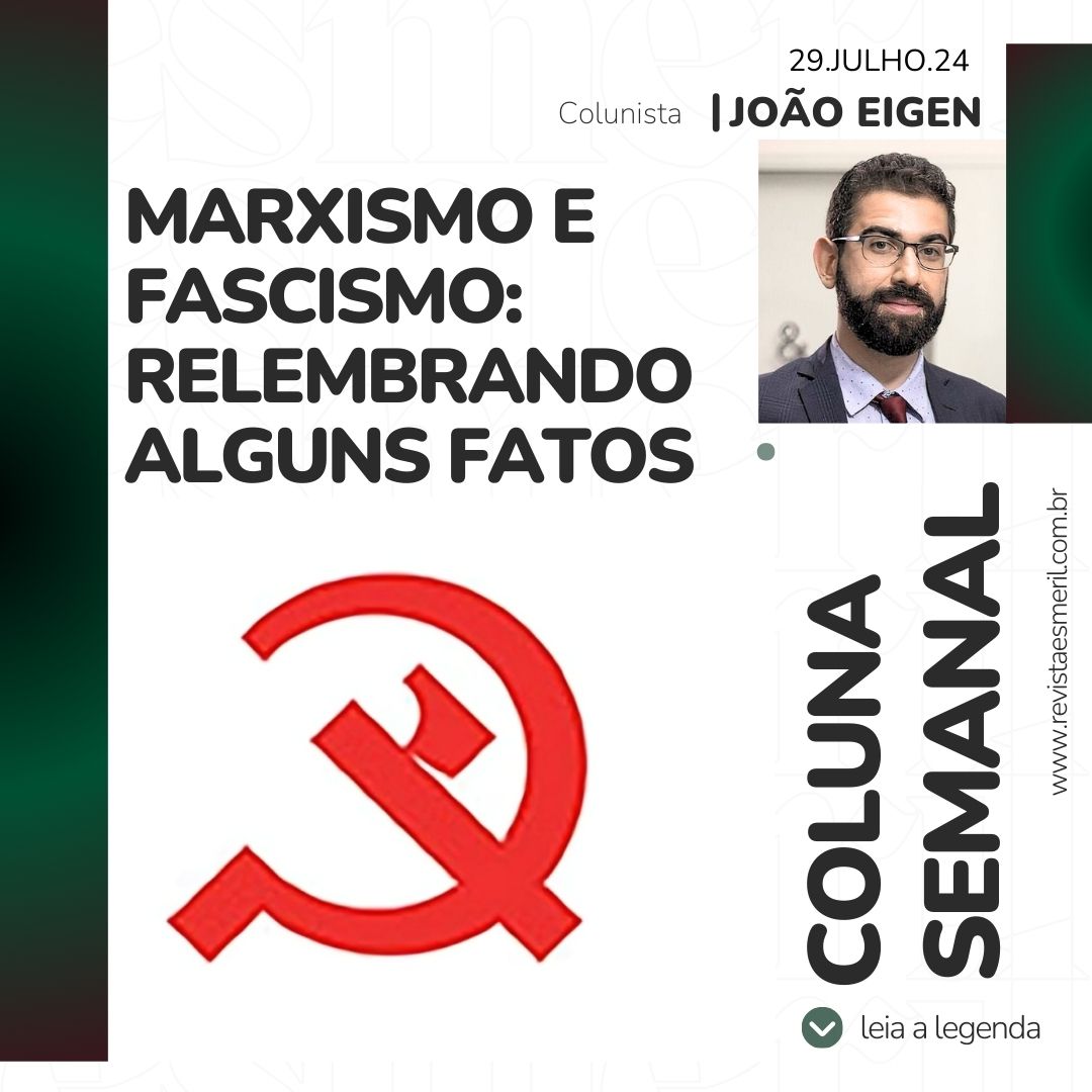 Novo artigo: F4scismo e Marxismo

Em sua mais recente análise, o autor explora a surpreendente relação entre o fascismo e o marxismo, revelando fatos históricos pouco conhecidos que desafiam a visão comum sobre esses dois sistemas políticos.
revistaesmeril.com.br/joao-eigen%e4%…