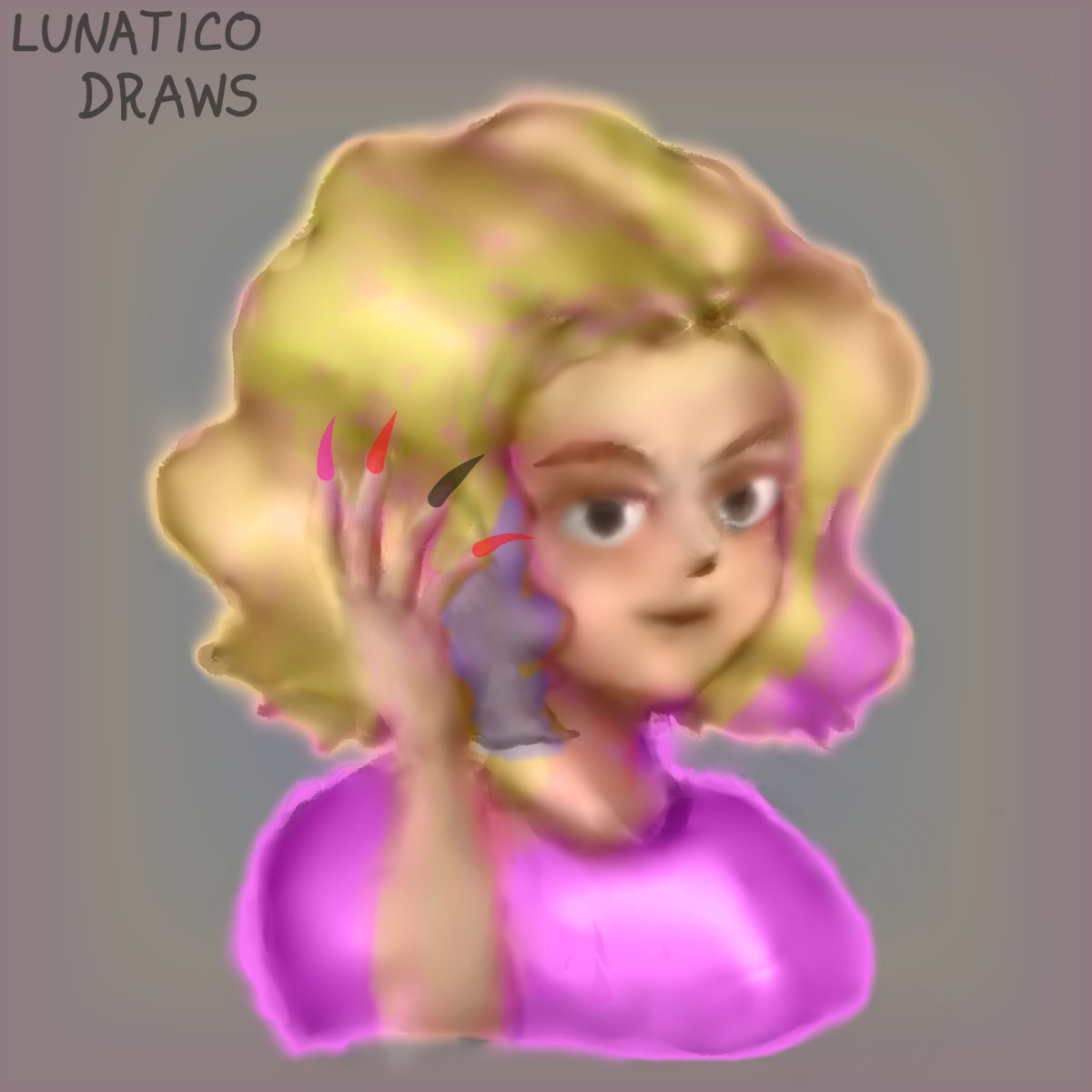 LunaticoDraws's tweet photo. Enid showing off her claws. 💅

Painting with my left hand, because I hurt my right.
#wednesdayaddams #wenclair https://t.co/yESxZAcVLd