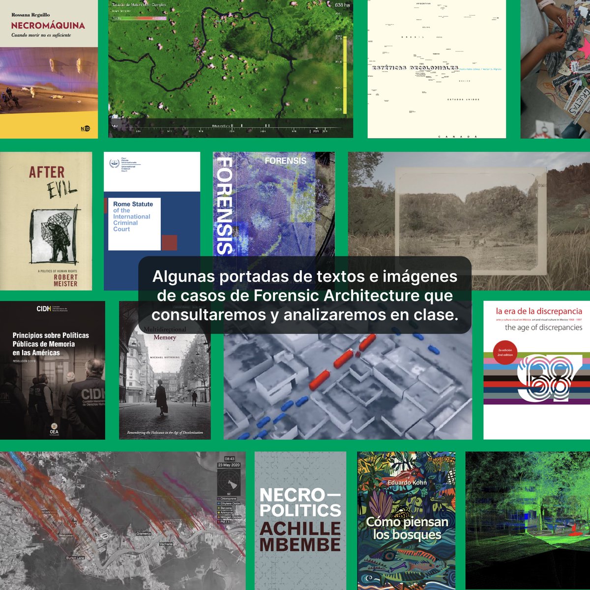 Por tercera ocasión, el equipo de <a href="/representare/">re/presentare</a>, <a href="/lizzanka/">Elis Mendoza</a> y <a href="/ssbeltran/">ssbeltran.bsky.social</a>, impartirán la asignatura optativa "El diseño y el arte en los derechos humanos" en la <a href="/faunam_mx/">Facultad de Arquitectura UNAM</a>.

Lunes 12:00-14:00 hrs en CU
¡Aceptamos oyentes!

Consulten en estas imágenes horarios, objetivos y temario.