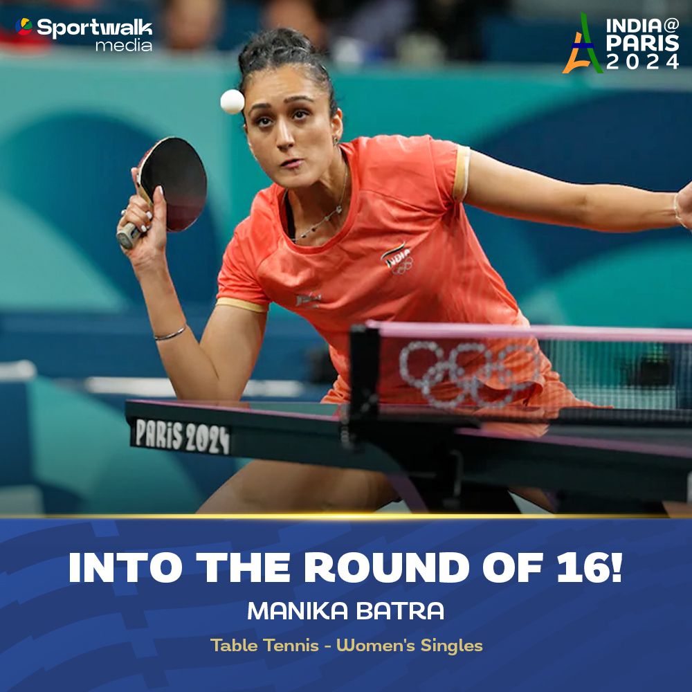 🇮🇳🔥 𝗪𝗵𝗮𝘁 𝗮 𝘄𝗶𝗻 𝗳𝗼𝗿 𝗠𝗮𝗻𝗶𝗸𝗮! A superb effort from Manika Batra to defeat France's Prithika Pavade and book her place in the round of 16 in the women's singles event.

🏓 Manika's first game was characterized by some excellent defence before totally maintaining