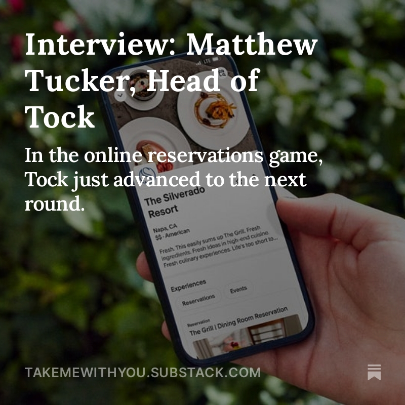 ICYMI: takemewithyou.substack.com/p/interview-ma… #RestaurantTech #TravelNews