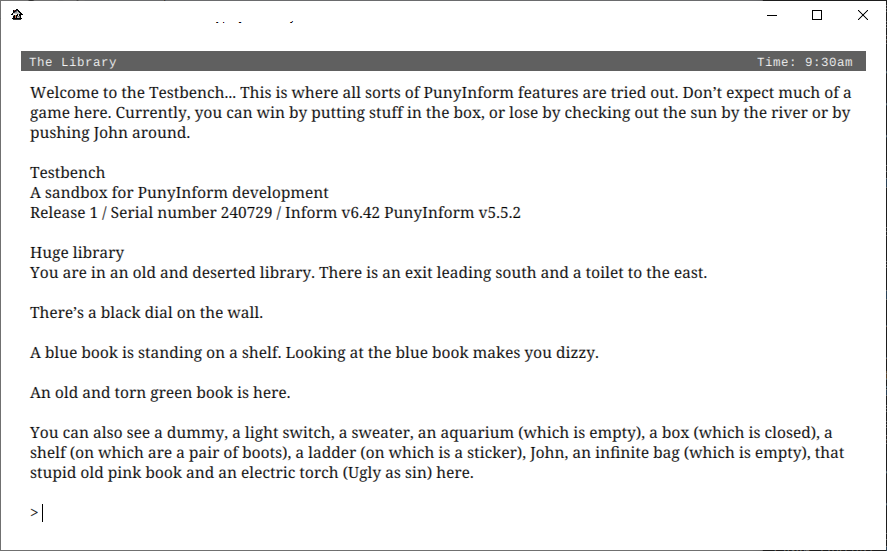 FRamsberg's tweet photo. Retro text adventure library PunyInform v5.5.2 is out! Bugfixes, optimizations, upgrade your project now!

https://t.co/TDVR9Zqu2m https://t.co/2qYDOh5XHH