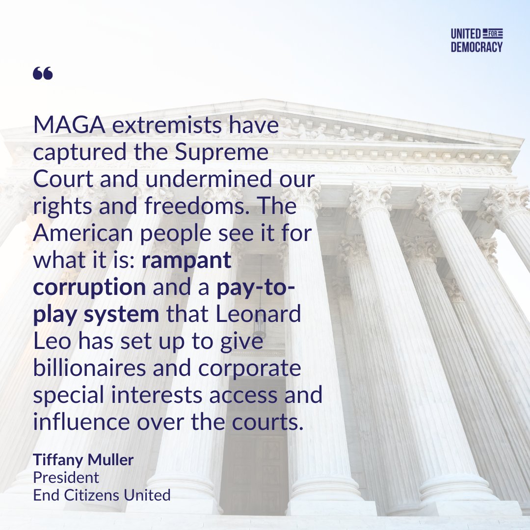WeAreUFD's tweet photo. "We applaud President Joe Biden and Vice President Kamala Harris for continuing to lead on the critical issue of defending and advancing our democracy" — Tiffany Muller, President of @StopBigMoney #CongressMustAct https://t.co/19tD5hGmsf