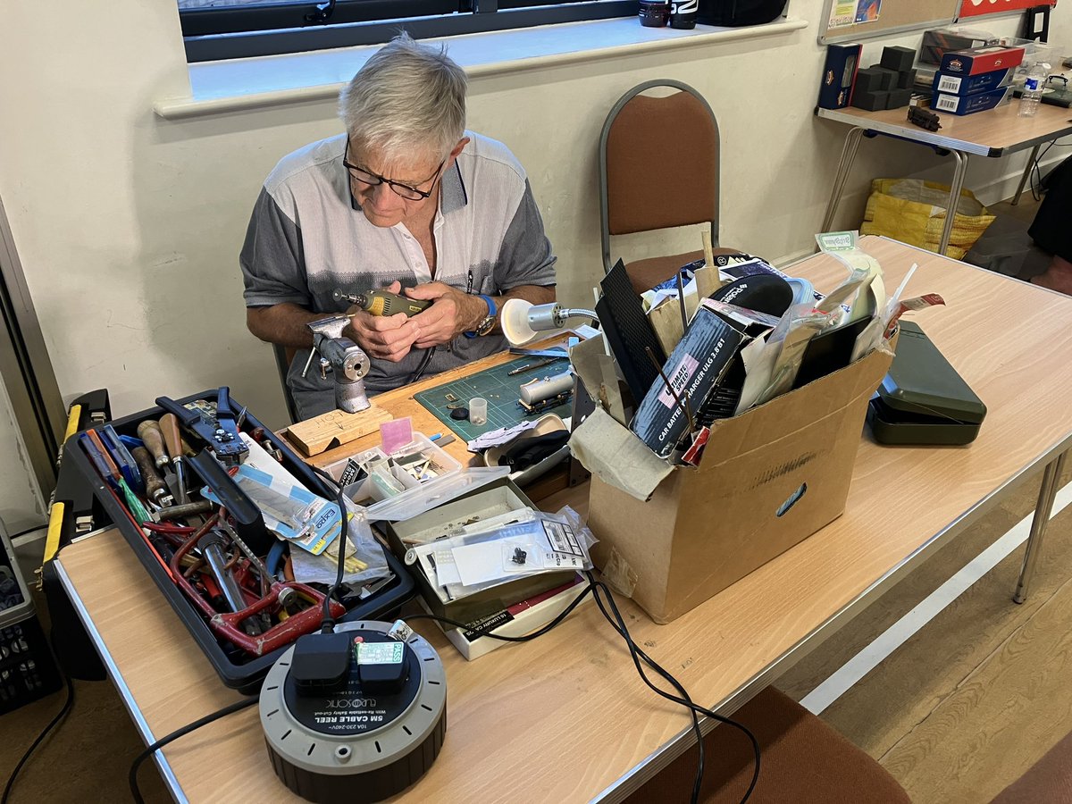 EEMRC's tweet photo. Meanwhile, the modellers are at work on a variety of rolling stock, signal and building projects. https://t.co/skrv08rf2J