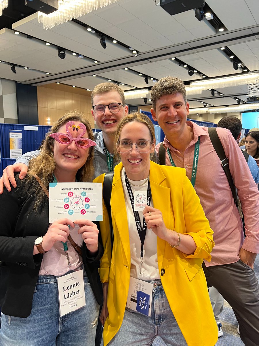 BCCE2026's tweet photo. Members of @graulichCER's group have joined the flamboyance! 🦩 Come and #flamingle with us at Booth 14 at the #BCCE2024 exhibition this evening! #BCCE2026 @leonielieber @p_p_martin https://t.co/A896a1FpsB