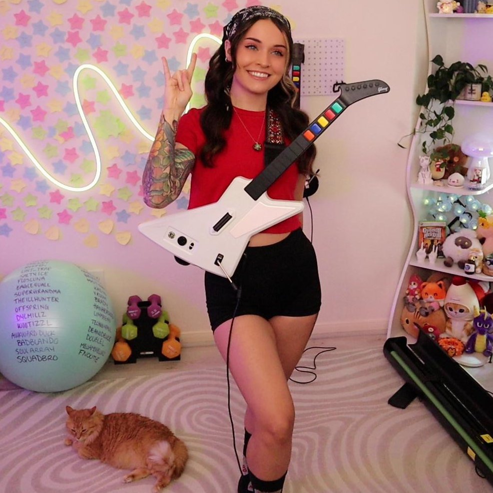 FoxieKT's tweet photo. 🎸🔥I'M LIVE FOR METAL MONDAY! This is the LAST MM until I return from my Europe IRL trip, so let's make it count! Come request a song, battle me, and watch me set some new PRs! 
https://t.co/HqqAB734pC https://t.co/MCoWBFeth9