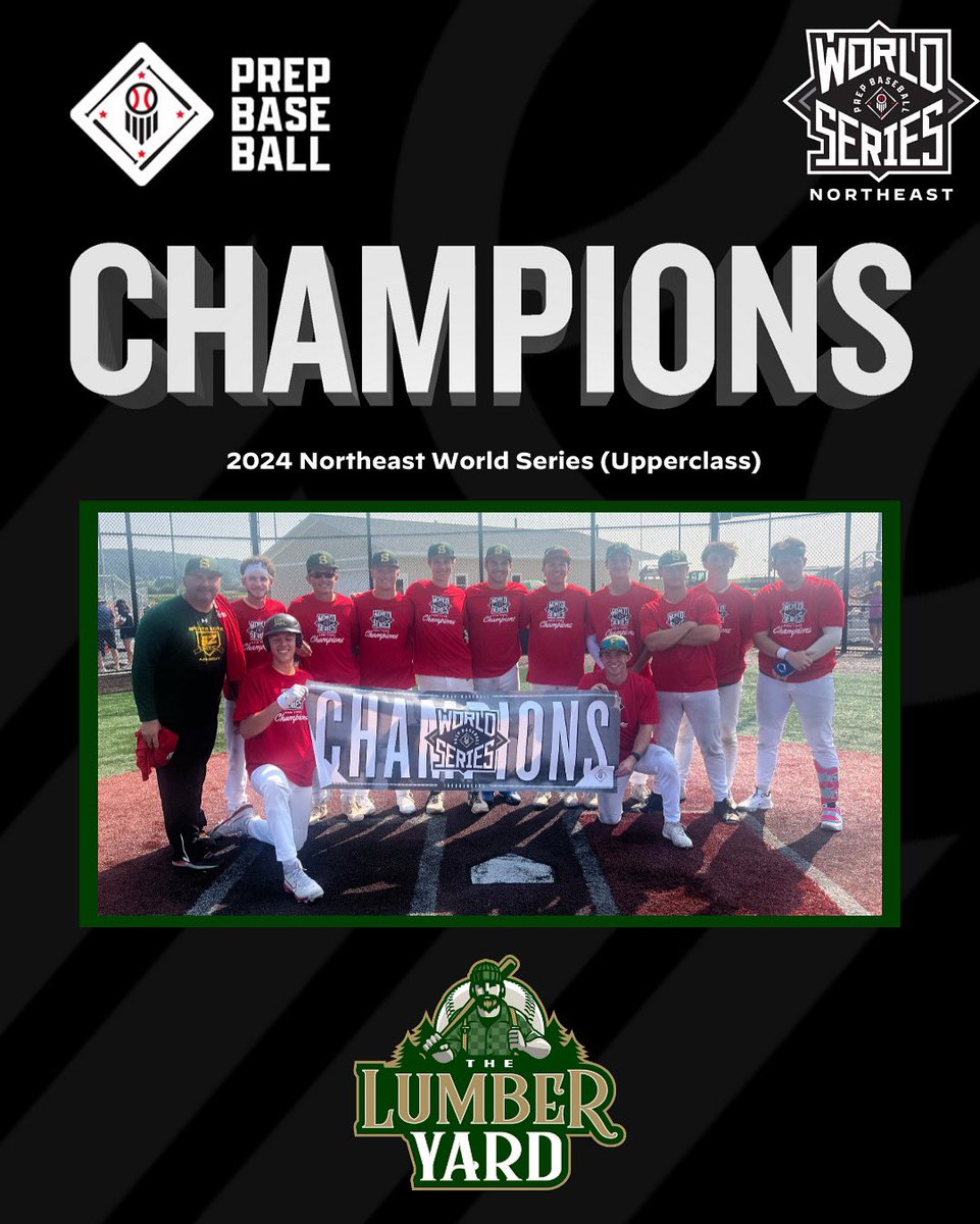 Congratulations to our 18U Northeast World Series upperclass champions, <a href="/SportsZoneAcad/">Syracuse Sports Zone</a>!🏆

#TheLumberYard | <a href="/PBRTournaments/">Prep Baseball Tournaments</a>