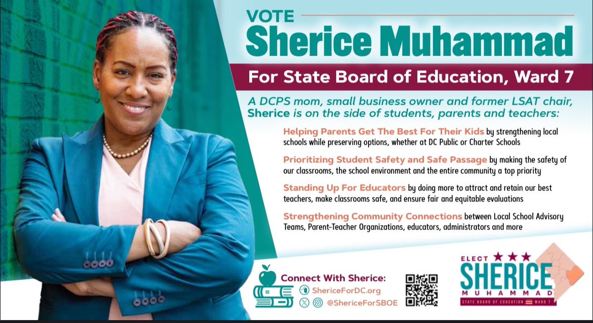 Knocking on doors in #Ward7 &amp; having chats on varying aspects of #education from vocational education to STE(A)M to tackling absenteeism. Visit us at shericefordc.org Be sure to donate $20 (one time limit per donor). Yes, we’re registered for Fair Elections.