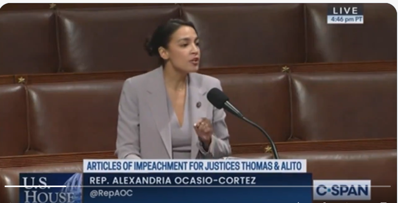 JCTrevino9's tweet image. *Biden's Proposal for SCOTUS Ethics Reform
*Faithful America's Petition to Samuel Alito to Resign
*AOC Impeachment of Clarence Thomas

Roberts, Thomas &amp;amp; Alito can't read the room can they..? 
#SCOTUSReformNow 
#SCOTUSisCorrupt 

#VoteBlueToStopProject2025