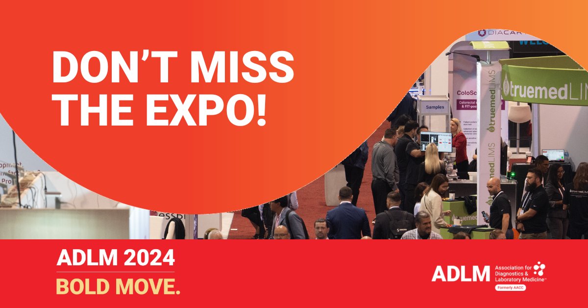 #ADLM2024 Clinical Lab Expo is the premier global laboratory medicine exposition. Learn about breakthrough innovations shaping the future of clinical testing and patient care - over 900+ exhibitors for the solutions to your lab-related needs. Learn more: meeting.myadlm.org/Clinical-Lab-E…
