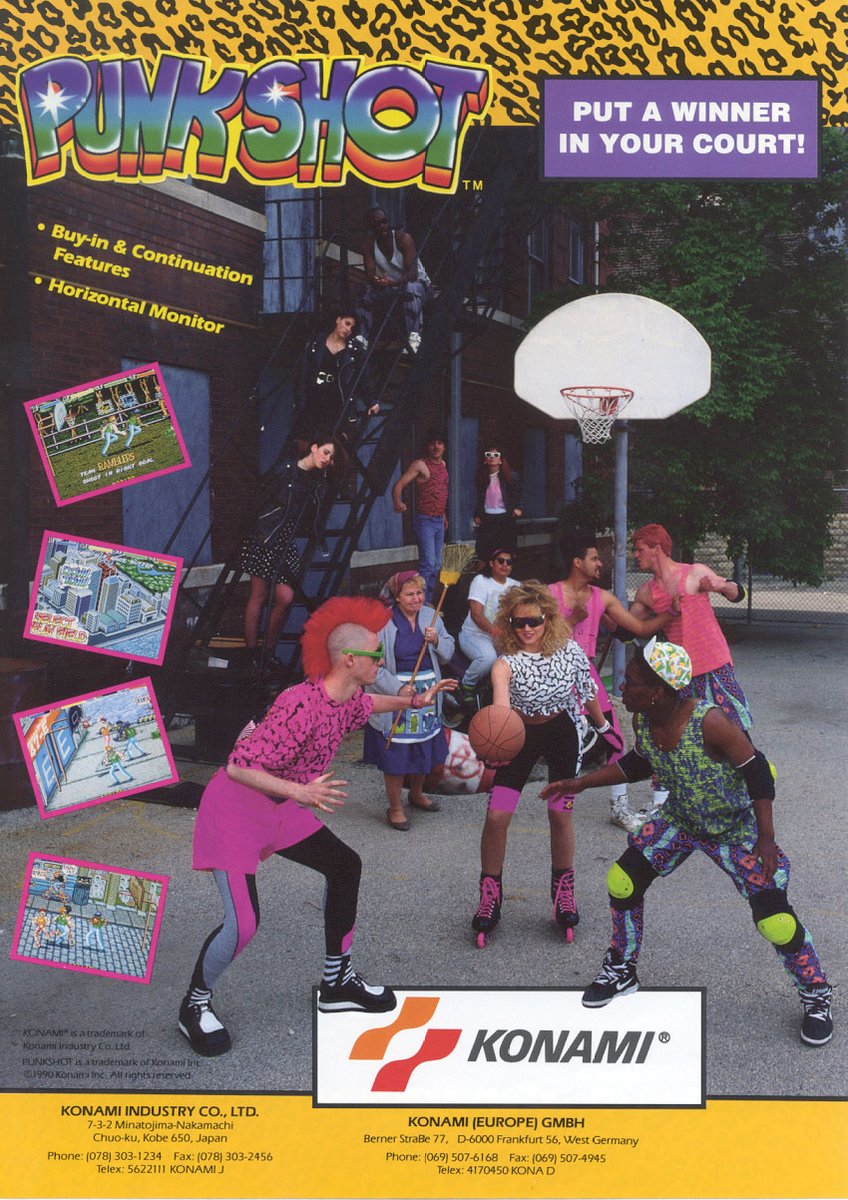 🏀 Basketball 🏀
• NBA Jam (ALL nine locations!)
• Punk Shot (Center City)