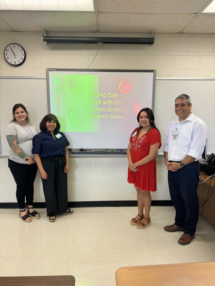 Ashley Navarro (@mrsashnavarro) on Twitter photo I’m so proud of our <a href="/Stevenshighnisd/">Stevenshighschool</a> ESL team! Alongside their librarian & academic tech. coach, they shared some tips for organizing a TELPAS cafe, which provides engaging opportunities for our students to practice Listening, Speaking, Reading, & Writing! #2024NISDMLInstitute I’m so proud of our <a href="/Stevenshighnisd/">Stevenshighschool</a> ESL team! Alongside their librarian & academic tech. coach, they shared some tips for organizing a TELPAS cafe, which provides engaging opportunities for our students to practice Listening, Speaking, Reading, & Writing! #2024NISDMLInstitute