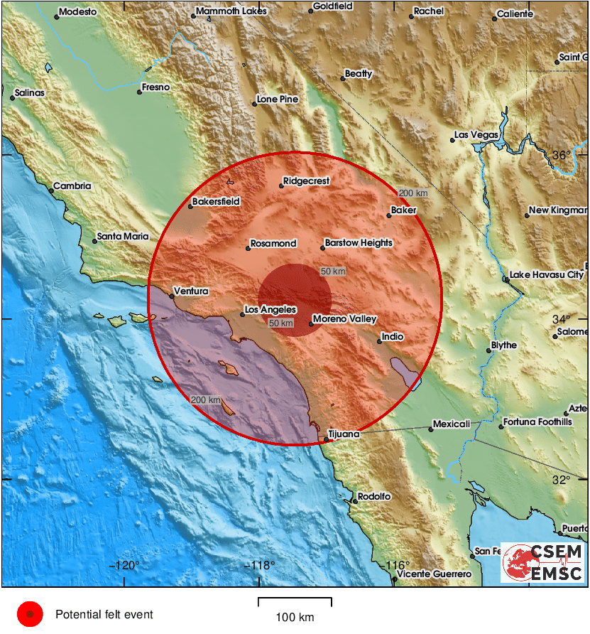 LastQuake's tweet photo. #Earthquake (#sismo) possibly felt 21 sec ago in #California. Felt it? Tell us via:
📱https://t.co/IbUfG7TFOL
🌐https://t.co/AXvOM7I4Th
🖥https://t.co/wPtMW5ND1t
⚠ Automatic crowdsourced detection, not seismically verified yet. More info soon! https://t.co/sEdDwSWPzc