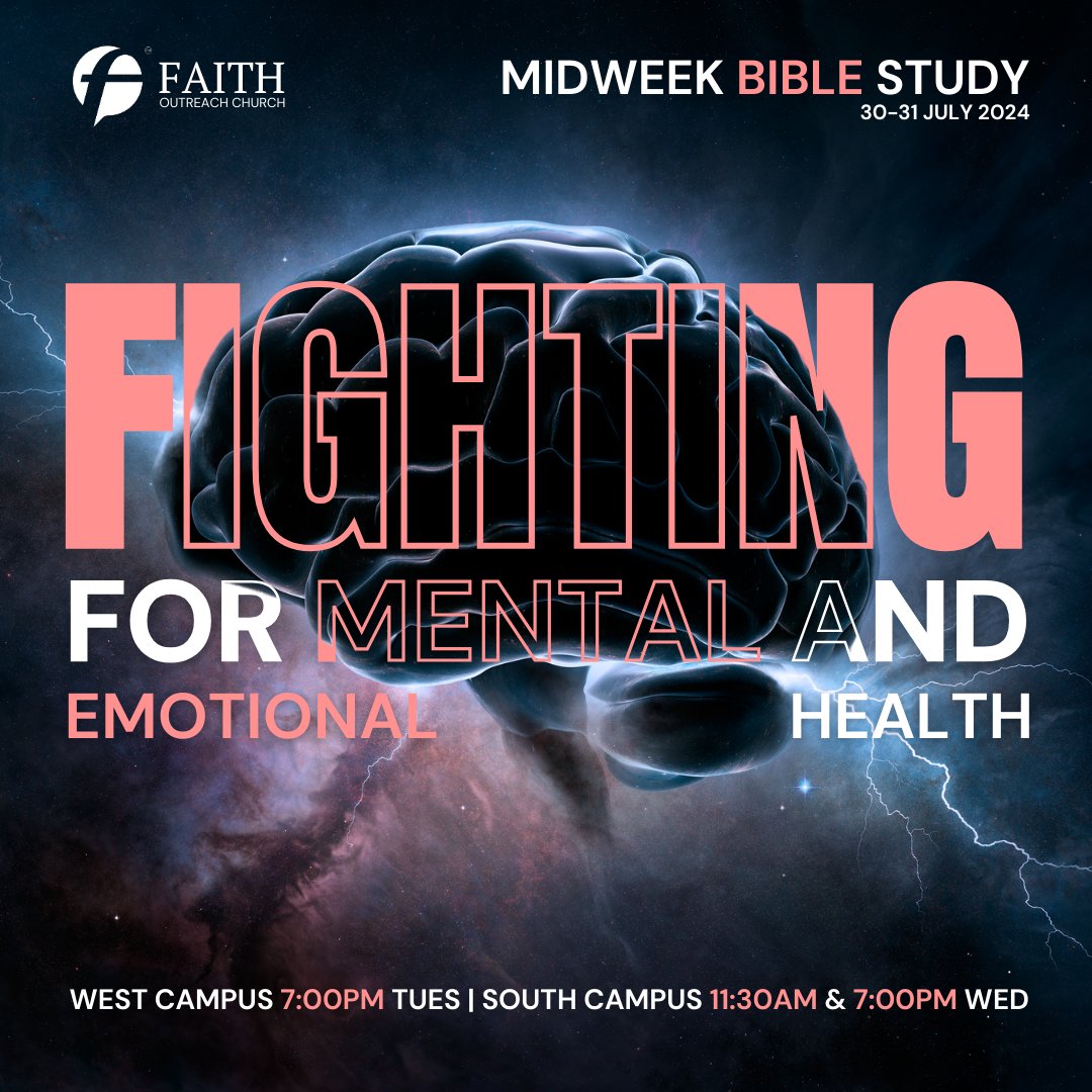 focaugusta's tweet photo. How Can The Word Of God Help You In Fighting For Mental &amp; Emotional Health? Join Us This Week For Bible Study! Get Your Questions Answered.

West Campus | Tuesday 7:00PM
South Campus | Wednesday 11:30PM &amp; 7:00PM https://t.co/tBD5g3BPeX