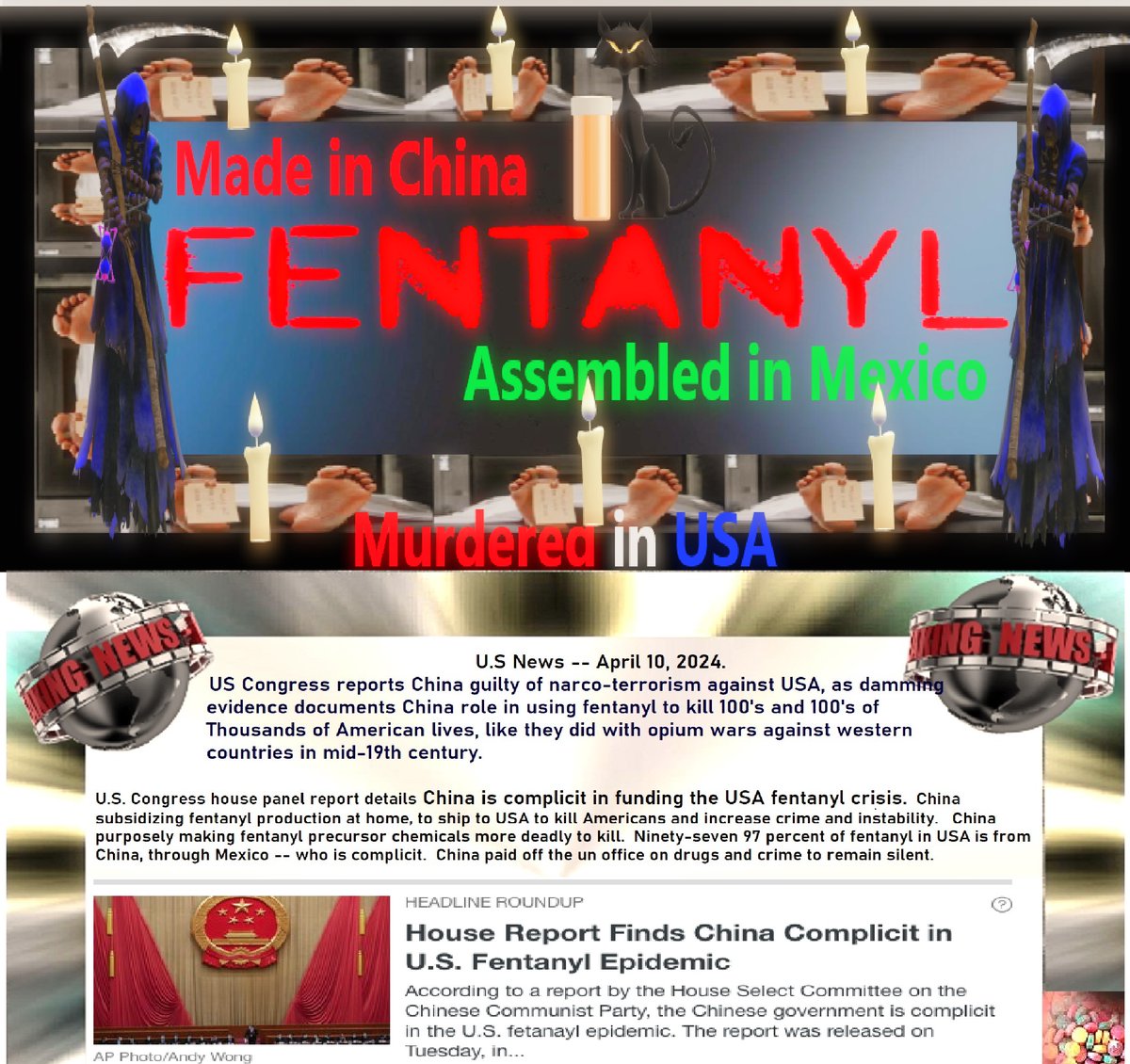 Global Youth Justice Inc. (@juvenilecrime) on Twitter photo <a href="/ScottPeterson69/">Scott Peterson</a> U.S. HOUSE SELECT COMMITTEE on CHINA
New Report finds China Communist Party subsidizes Large Scale Fentanyl DIstribution to USA via Mexico.
Hundreds of thousands DEAD in USA, as UN COMPACT on MIGRATION PLan to Flood USA w/Migrants made things EVEN worse.
selectcommitteeontheccp.house.gov/media/investig… <a href="/ScottPeterson69/">Scott Peterson</a> U.S. HOUSE SELECT COMMITTEE on CHINA
New Report finds China Communist Party subsidizes Large Scale Fentanyl DIstribution to USA via Mexico.
Hundreds of thousands DEAD in USA, as UN COMPACT on MIGRATION PLan to Flood USA w/Migrants made things EVEN worse.
selectcommitteeontheccp.house.gov/media/investig…