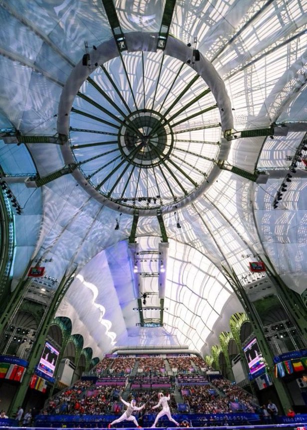 Franchement, le Grand Palais n’est-il pas le site le plus classe de ces JO de #Paris2024?