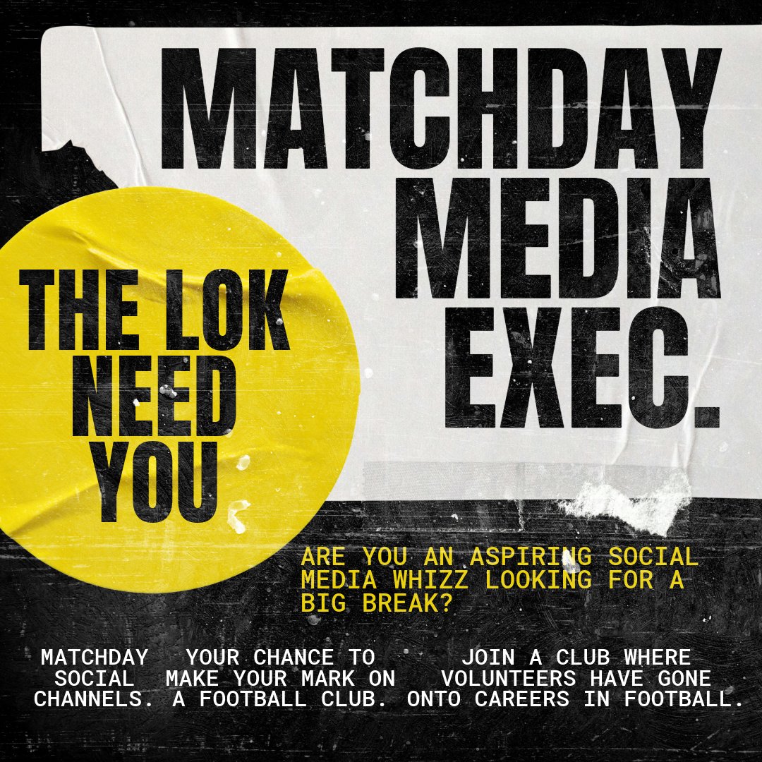 🤳 | MATCHDAY MEDIA EXEC.

Looking to make your mark on the Scottish football media landscape?

Want to help lead our matchday social media output?

Follow in the path of previous volunteers who now work in football?

Then get in touch. DM us or email info@pollokfc.com.

#MTLN🏁