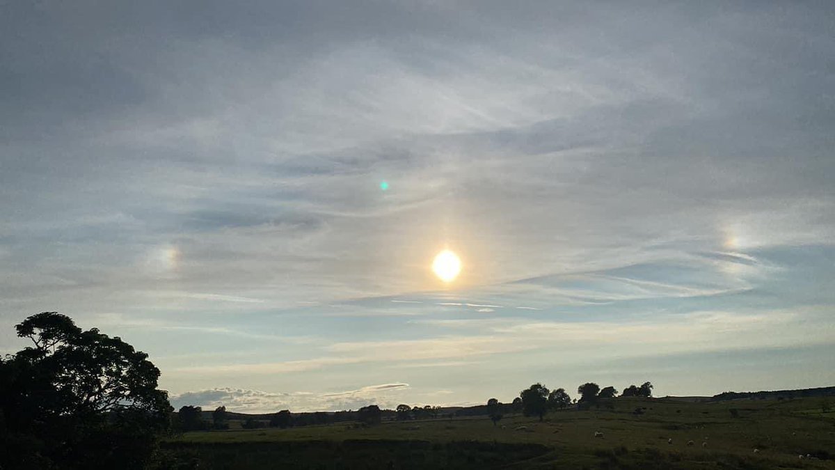 Early evening sundogs!