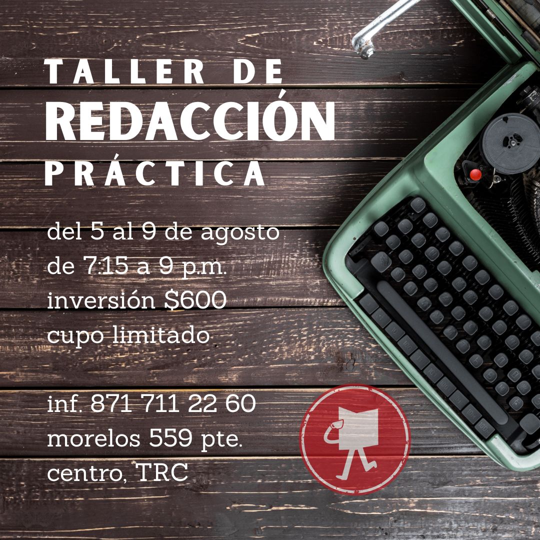 ¿Estás en #Torreón y quieres escribir de una manera más eficaz?
Mándanos un whatsapp al 871 711 2260, este taller es para ti. :D
<a href="/calelouch/">Calelonches</a> <a href="/delavara/">fernando de la vara</a>