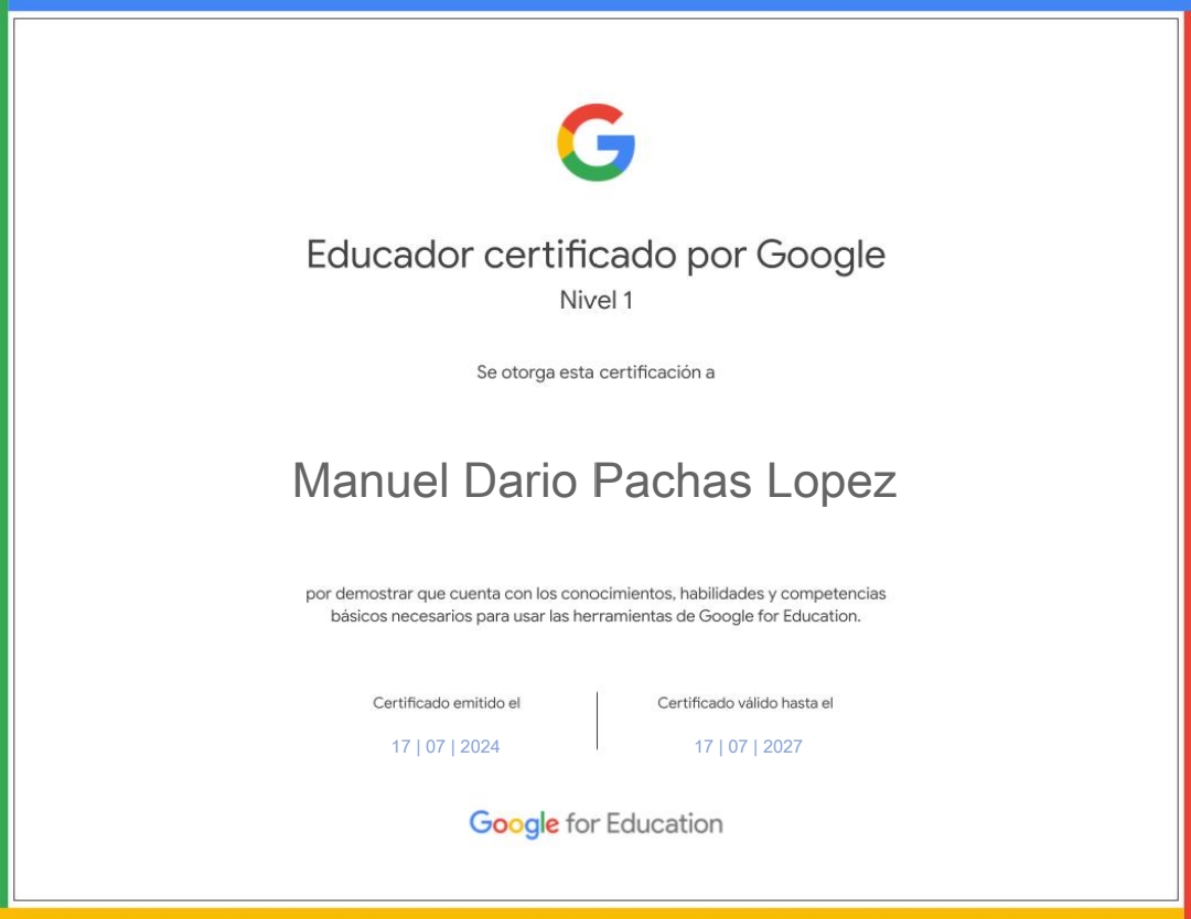 Seguimos recibiendo buenas noticias sobre las certificaciones cómo educadores de Google N1, gracias por su dedicación durante el Bootcamp de preparación el mes pasado, que sigan cosechando éxitos! #geghispano #gegprogram