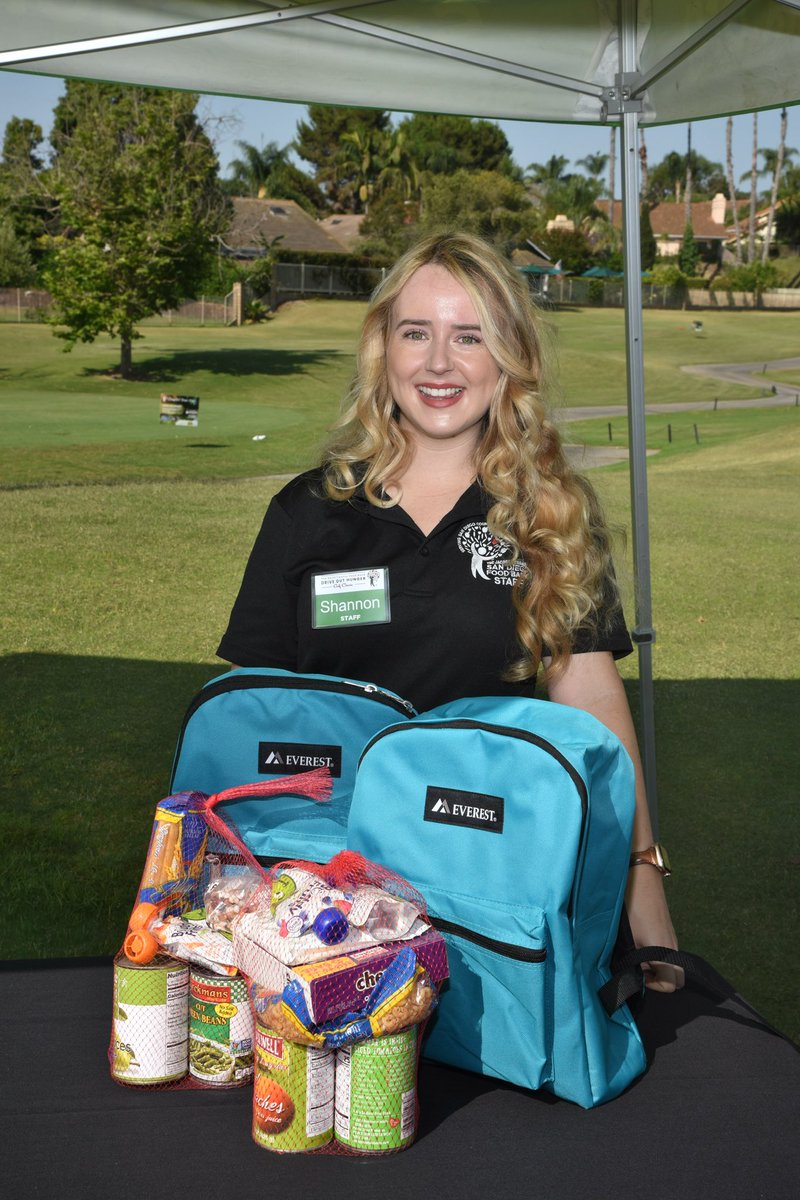 SDFoodBank's tweet photo. Look at all the fun we had at our Drive Out Hunger Golf Classic! ⛳️ This tournament benefits our hunger-relief programs including our Food 4 Kids Backpack Program which provides 3,500 elementary school students with a backpack full of food every Friday during the school year. 🎒 https://t.co/D4KU3a72rR