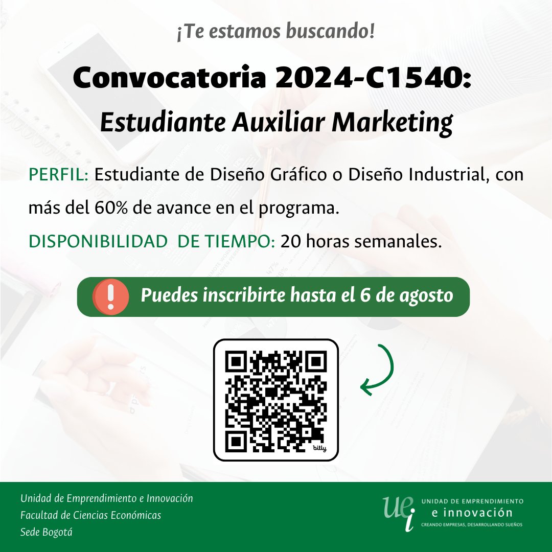 Unidad de Emprendimiento e Innovación - UNAL tweet media