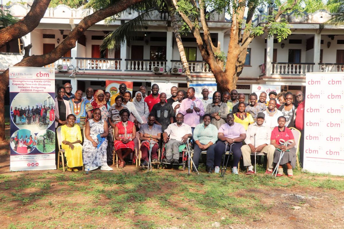 Thanks to our incredible partner <a href="/CBM_Global_KE/">CBM Global Disability Inclusion - KE</a>  for their invaluable collaboration on this year’s impactful project in supporting persons with disabilities in Kwale County through the "Strengthening Kwale OPDs Capacity Towards Disability Inclusive Budgeting" initiative.