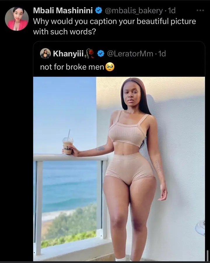 Lagosian__'s tweet photo. @LeratorMm What do you have that other ladies doesn't. Always coming online to disgrace the sisterhood https://t.co/cN9RLJzgMI
