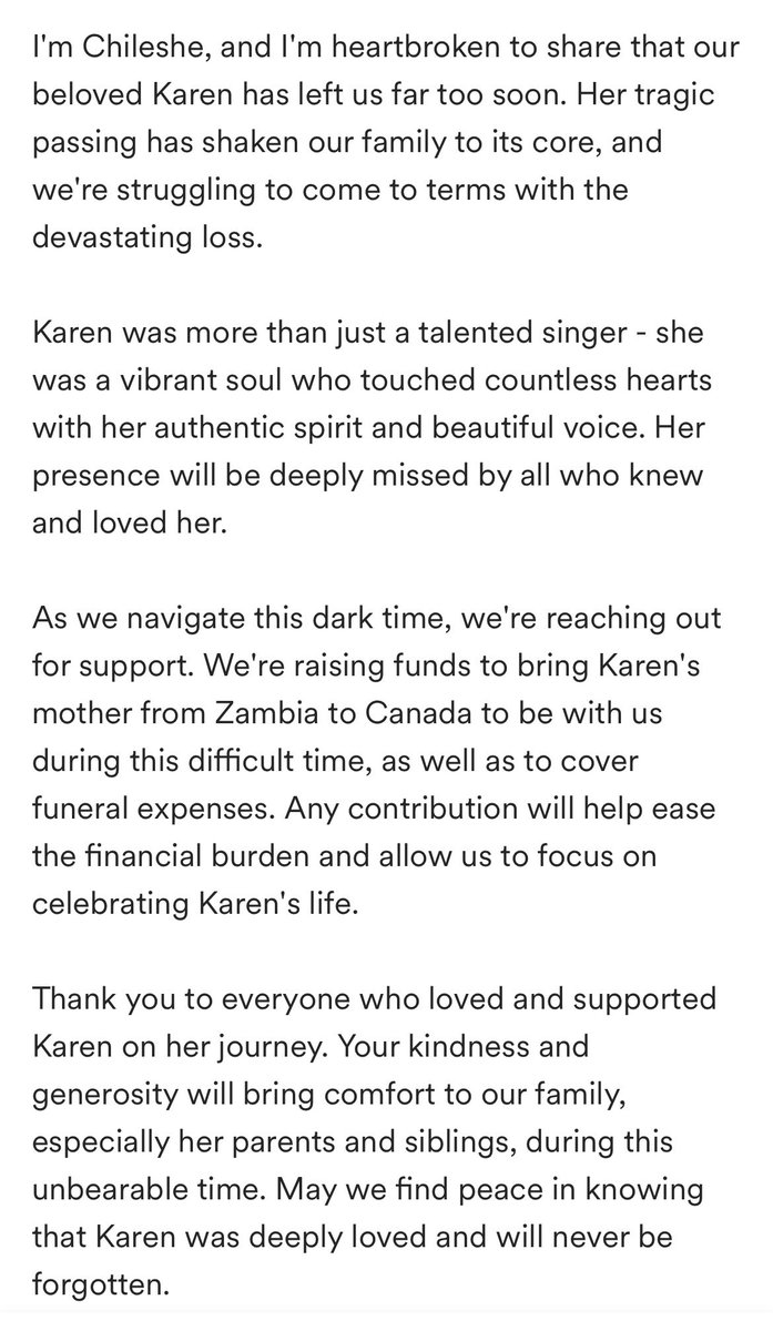 It is with great sadness that we share the loss of one of our very own.
Here is a link to a GoFundMe page if you would like to support monetarily: gofund.me/5d1367c4. 

MHSRIP
🕊️ 💐 🤍