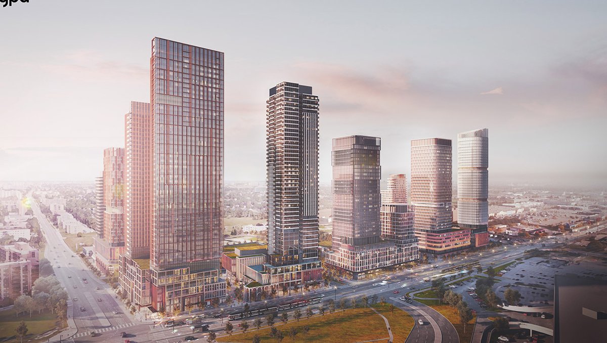 Urban_Toronto's tweet image. Today's #FeatureProject is @TheDanielsCorp's Golden Mile Shopping Centre Redevelopment. A massive new mixed-use community that will transform an aging #Toronto shopping centre. #development #urbanplanning urbantoronto.ca/database/proje…