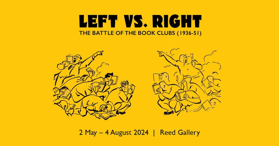The Great news! The latest Reed Gallery exhibition, Left Vs. Right - The Battle Of The Book Clubs (1936-51), has been extended by two weeks and will now close on 18 August.
Reed Gallery, 3rd Floor, City Library
FREE
calendar.time.ly/brxu661o/event…