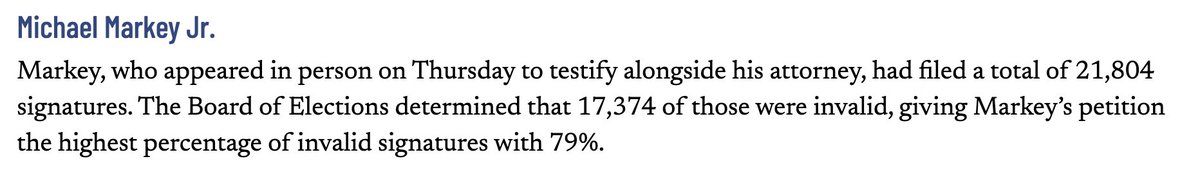 Of course we paid somebody to look into Markey’s signatures, when he tried to run for Governor two years ago 79% of his signatures were invalid.