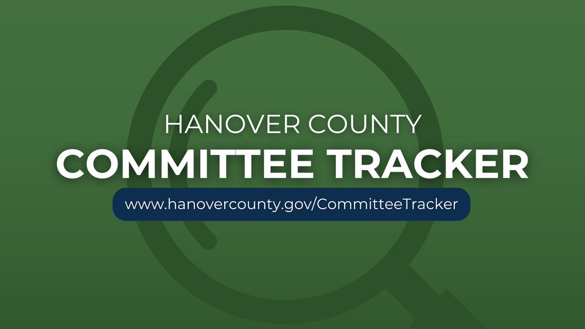 Introducing Hanover County Committee Tracker!

Stay updated and informed with easy access to information on all of our boards and committees.

Visit hanovercounty.gov/CommitteeTrack… to explore this new feature.

#HanoverVA