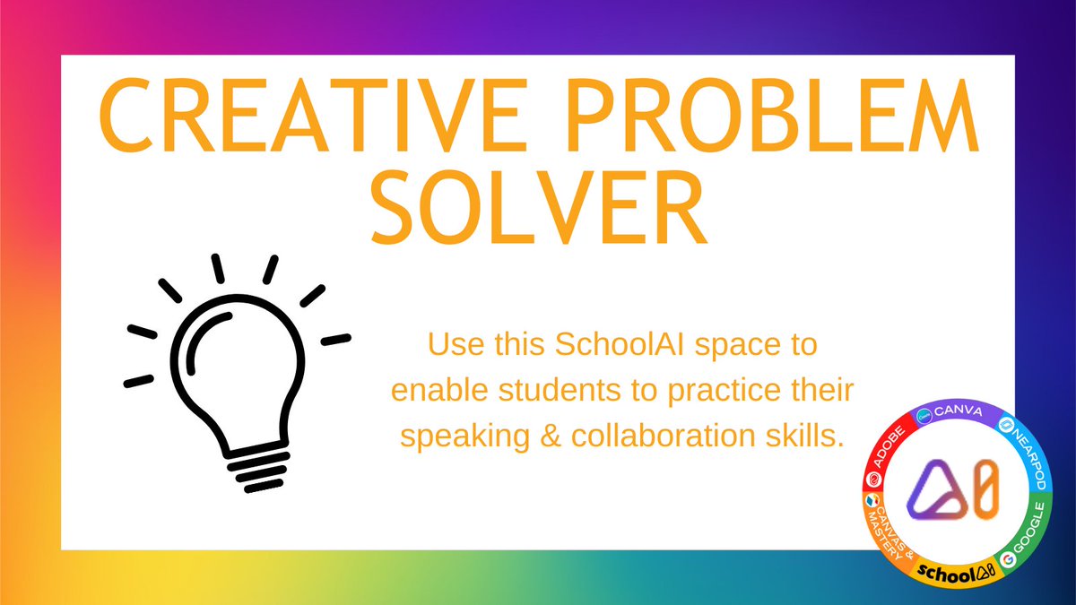 DTL_JSD's tweet photo. Use this @GetSchoolAI space to help students practice their collaboration skills to become a better #CreativeProblemSolver: https://t.co/wHD9KqEsRH
#JordanDTL #DTLutah @covili https://t.co/sJtIVExpiz