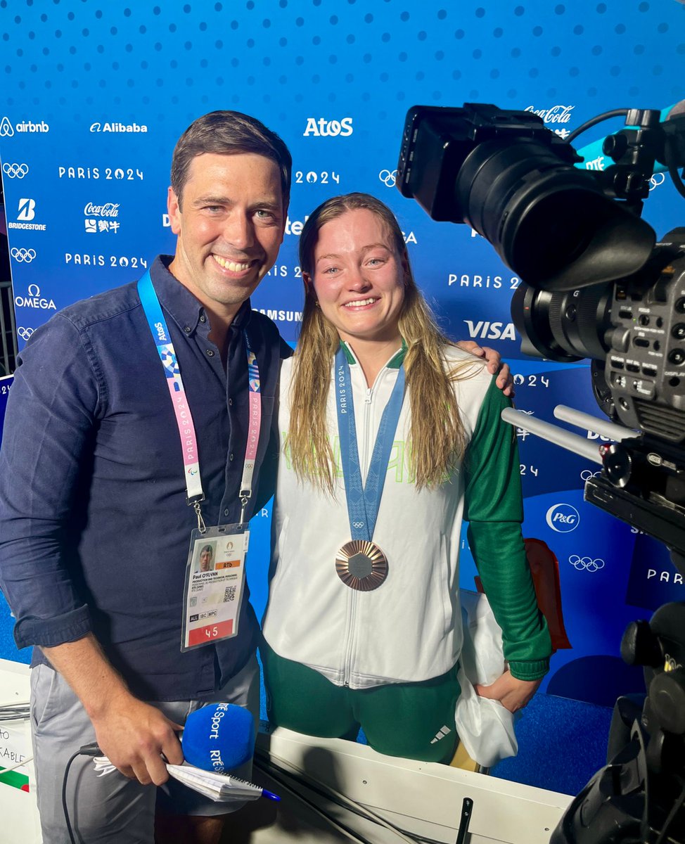 Well that was emotional 🥹 A champion in and out of the pool. Mona McSharry deserves all the joy that comes her way. Ireland’s first medalist at #ParisOlympics2024 🥉
