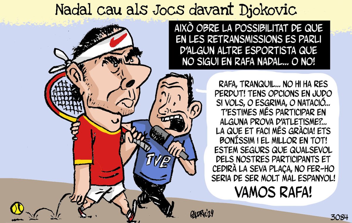 per demà a <a href="/diariRegio7/">Regió7.cat</a> tenia acabat de fer això que poso i, coses que passen a vegades i que no pots evitar, n'he enviat una altre que és de molt més riure. visiteu demà regio7.cat Bon Djokovic, ai..Nadal!