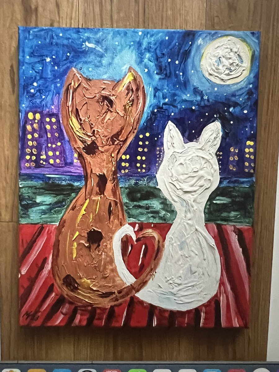 MargaryArtist's tweet photo. https://t.co/Gp5HpE8VEE 

$101.88+

#CatsPainting #Romantic #OriginalArt #Loving #Couple #Artwork Impasto #Acrylic Cat Small #Lovers Wall Art #Canvas Artwork Pet Night City by MSUSA https://t.co/zeubiwFCM0