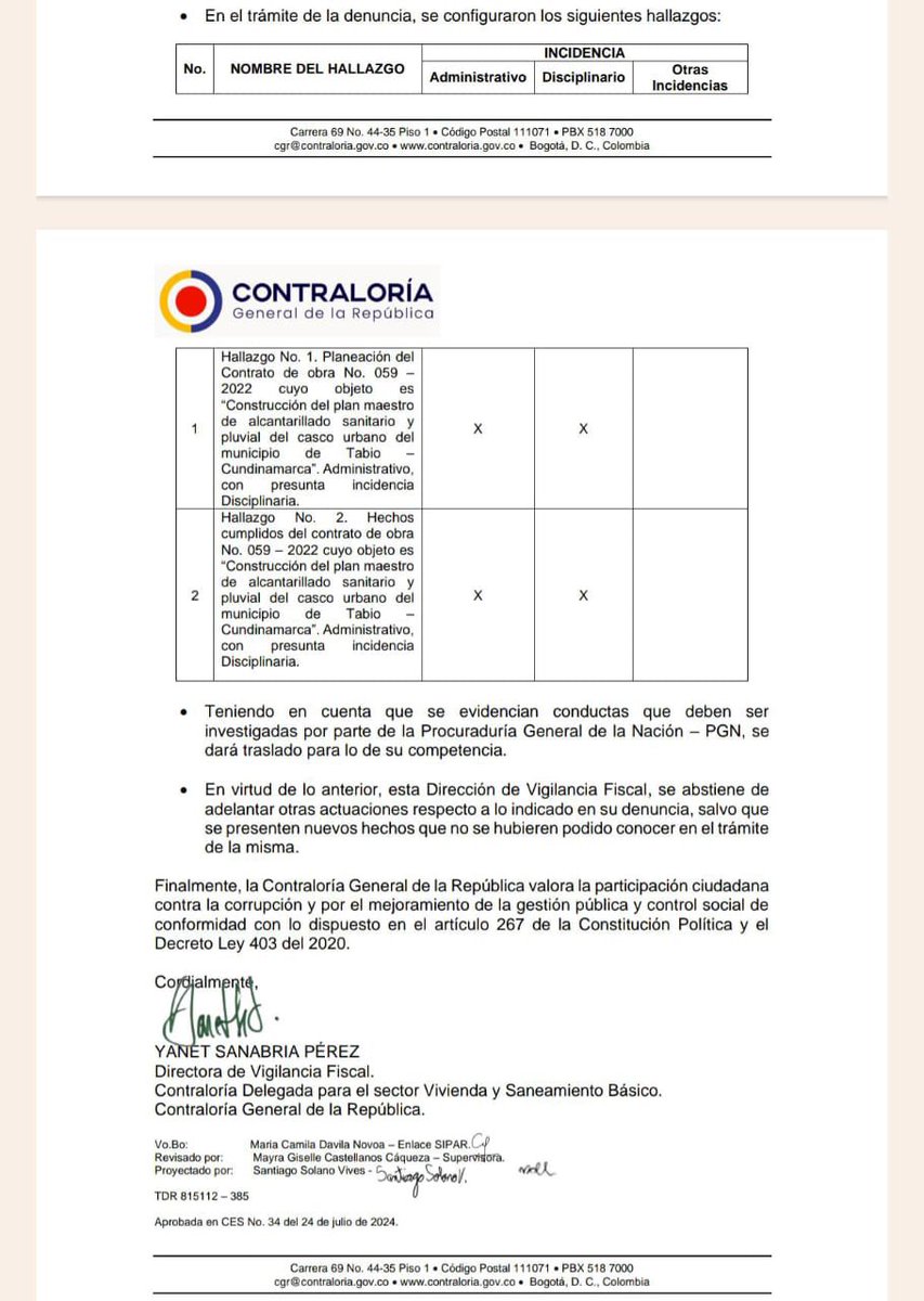 El mes de octubre de 2023 a la <a href="/STransparencia/">Secretaría de Transparencia</a> llegaron alertas acerca del manejo dado a los recursos de la obra del plan maestro de alcantarillado, sanitario y pluvial del casco urbano del municipio de #Tabio, #Cundinamarca; producto de lo cual, convocamos a la Comisión Regional