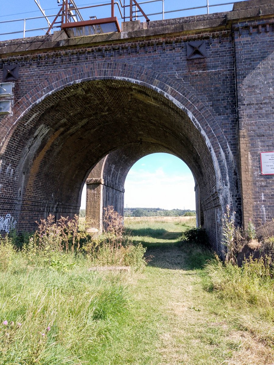 phil0073's tweet photo. The #NeneWay going under
#IrchesterRailwaysViaduct *
#PhilOnaBike
* aka #WellingboroughNene (Near Wellingborough Railway station & crossing the River Nene)
aka #14ArchesRailwaysViaduct
#Railways https://t.co/DAoqF5s0Um