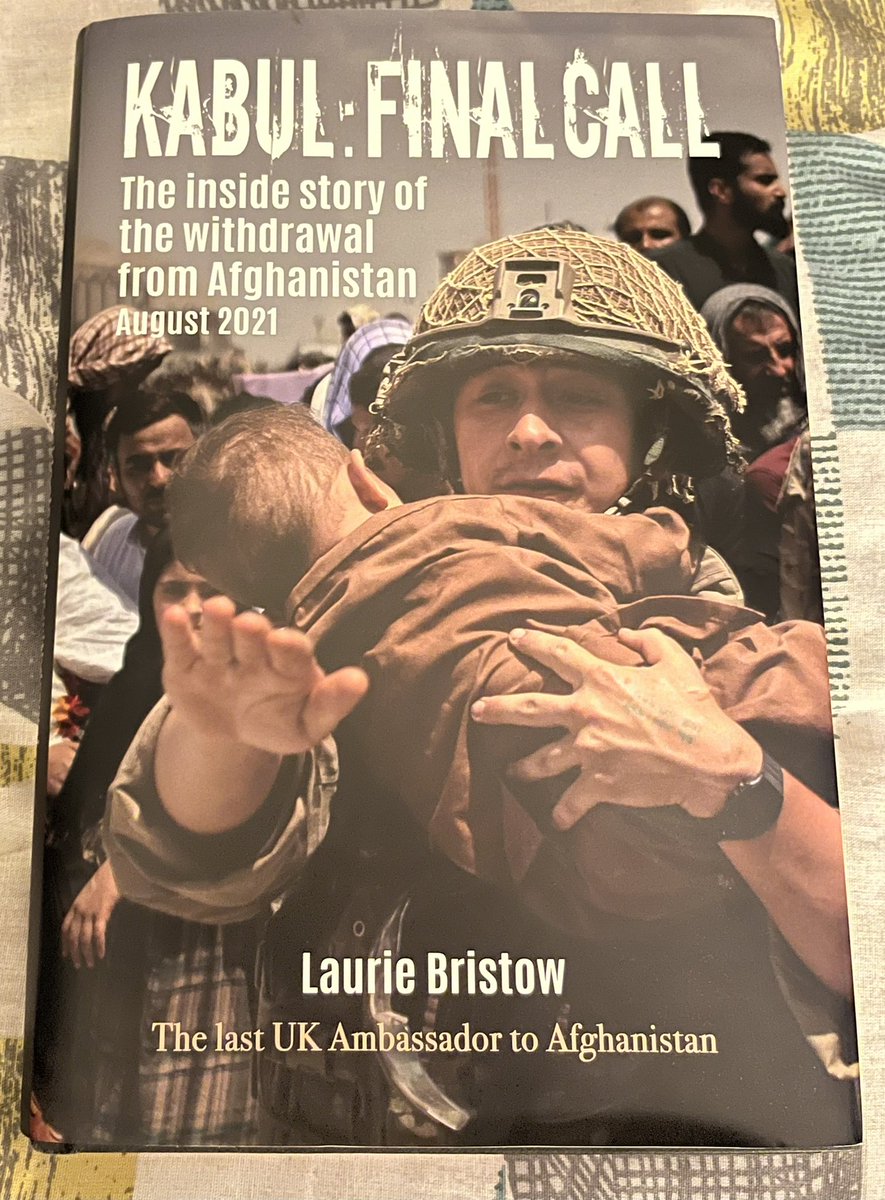 This is one of the best books I’ve read, but also one of the hardest and saddest to read. Thank you <a href="/laurie_bristow/">Laurie Bristow</a> for writing it.  Thank you for all that you, your teams and our service personnel did in Afghanistan in August 2021.
