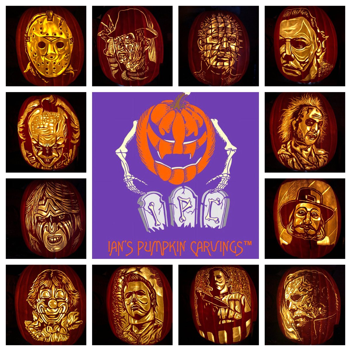 This weekend I’ll be vending @monstermaniacon in Cherry Hill, NJ. Who all going to the con? Looking forward on seeing everyone soon.! 🎃🎃🎃 #monstermaniacon #halloween  #pumpkincarving #foampumpkin #michaelmyers #pinhead #jasonvoorhees #freddykrueger #anightmareonelmstreet