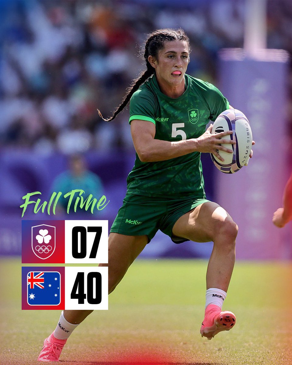Defeat in our Paris 2024 QF. 

#Ireland7s