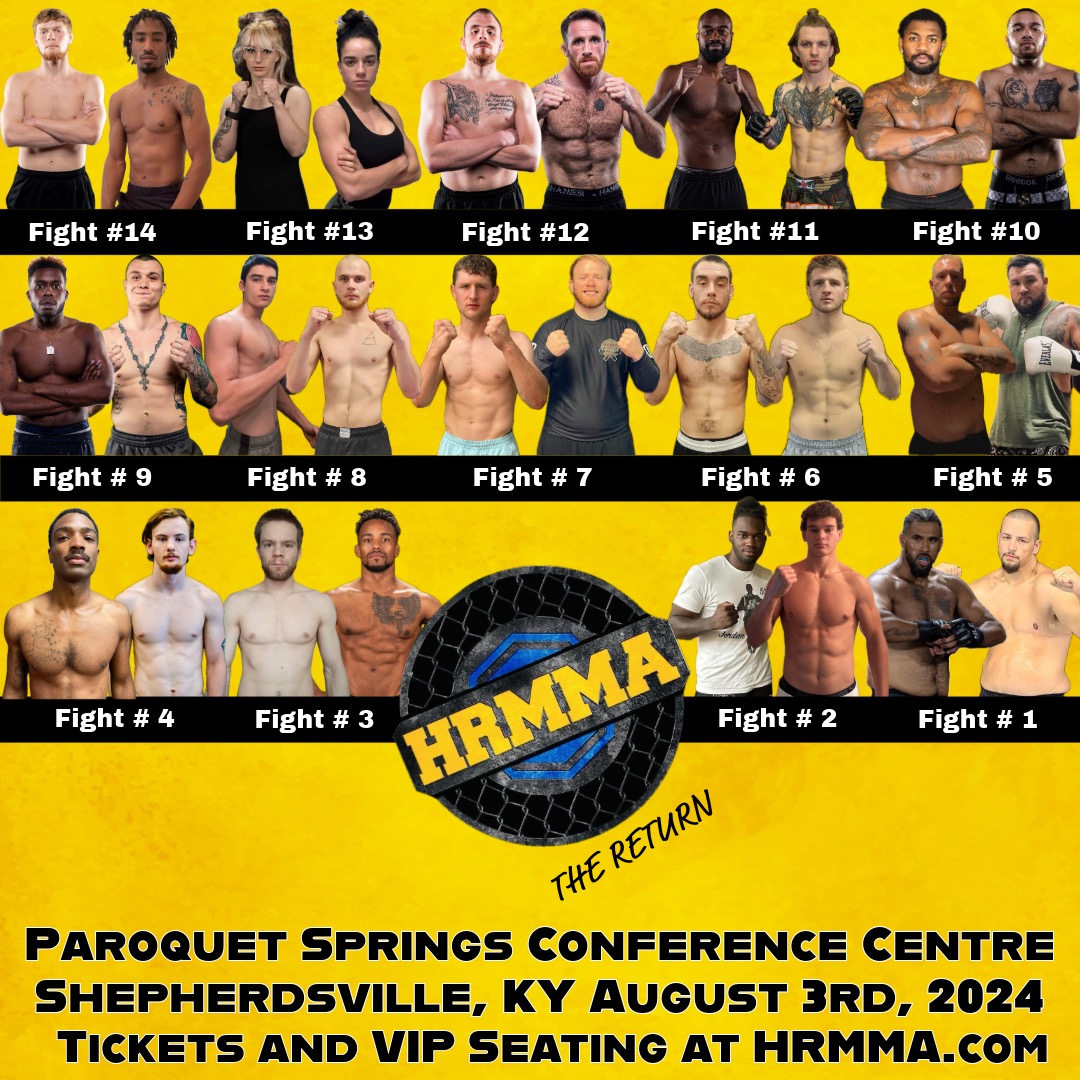 HardrockFight's tweet photo. HRMMA is back, tickets and PPV available at https://t.co/ZWx6mRsSIC https://t.co/nR9WnHhJlf