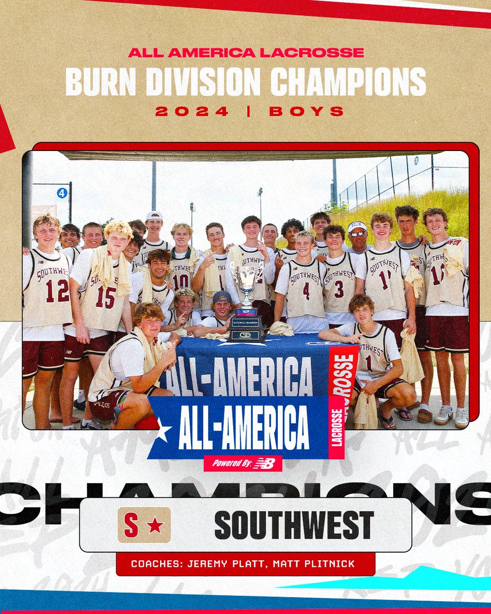 CSELax's tweet image. The 2024 New Balance All-America Boys Champions 🏆🥇