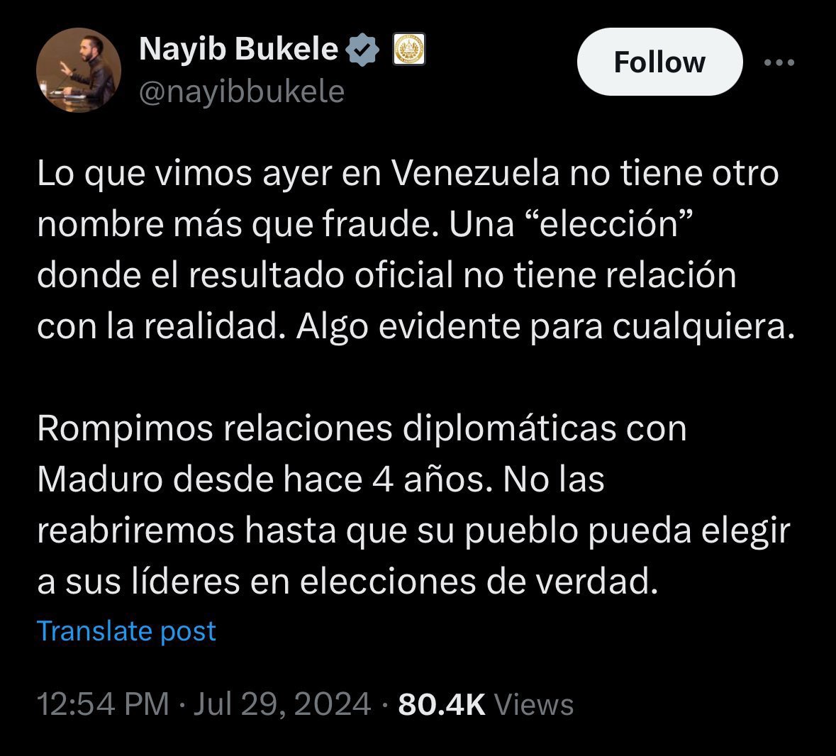Guarden este tweet porque en 10 años lo estará borrando cuando haga lo mismo que Maduro.