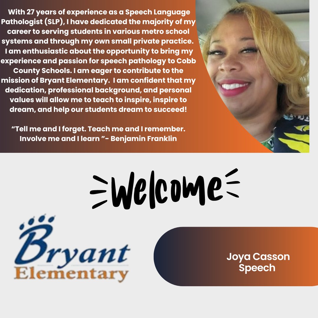 TeamBryantES's tweet photo. Welcome Our New Bryant Family Members!! https://t.co/nAlEz0BImq
