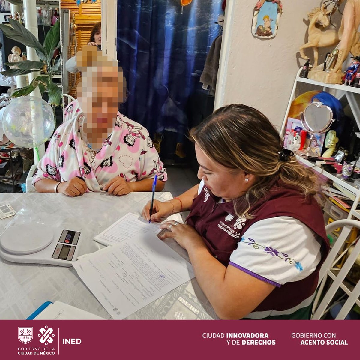 INED_CDMX's tweet photo. 🔴#SabíasQué | Las #PSAM del #INED, realizan visitas domiciliarias a #PersonasMayores de la #CDMX, para informar sobre sus #DerechosHumanos y el catálogo de servicios de atención integral de este instituto. #EnvejecimientoDigno
@GobCDMX
@juangerardolh https://t.co/yWTr6QqeSP