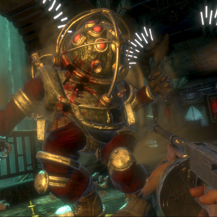 Terrorbytesdoc's tweet photo. Bioshock takes you to the bottom of the sea and sends waves of insane mutants and giant walking tanks. Which part of this Horror FPS gave you the creeps?
#HorrorGaming
#HorrorGames
#TerrorBytes
#SurvivalHorror
#HorrorGameCommunity
#HorrorGameFan
#ScaryGames https://t.co/lmXk0QOn0l