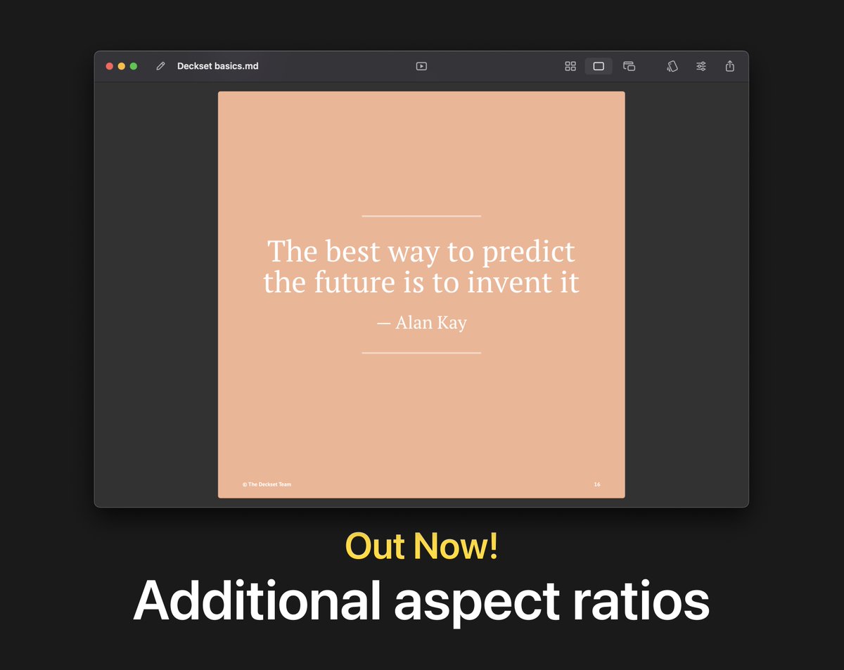 Our latest release contains a heavily requested feature: mermaid.js graphs 📊 We'd love to about all of the amazing presentations you'll deliver with this!

This release also contains new theme, Fraunces, and additional aspect ratios (1:1 and 4:5).
