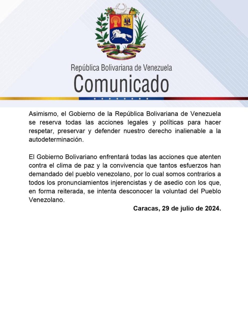 🔴 | #ÚltimoMinutoDL | Venezuela retira a todo su personal diplomático de República Dominicana y otros seis países

#DiarioLibre #ActualidadDL #Venezuela #RepúblicaDominicana #Paises #Elecciones